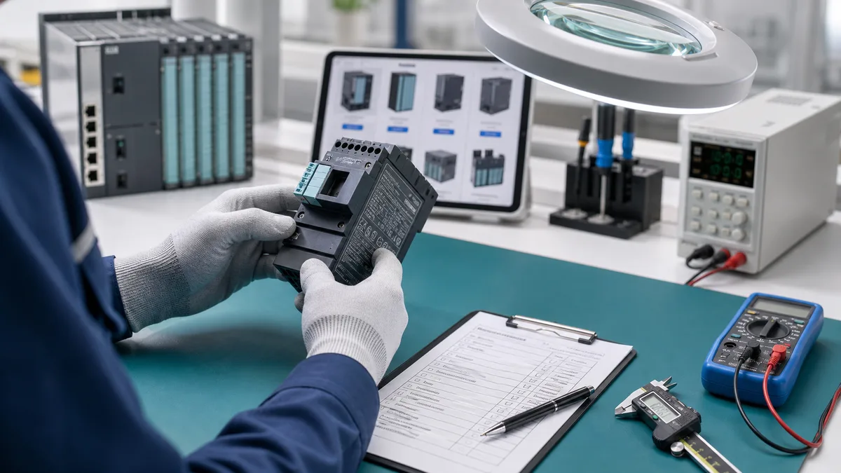 Automation component quality inspection bench with test tools