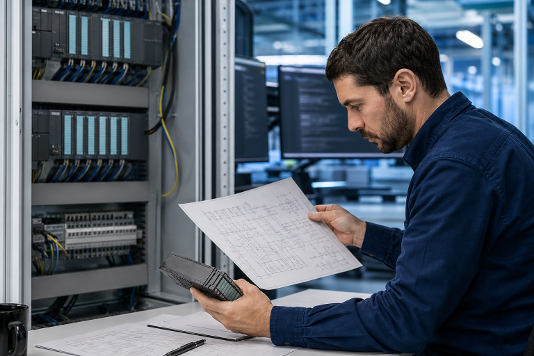 Legacy Modicon PLC migration code and spare parts audit