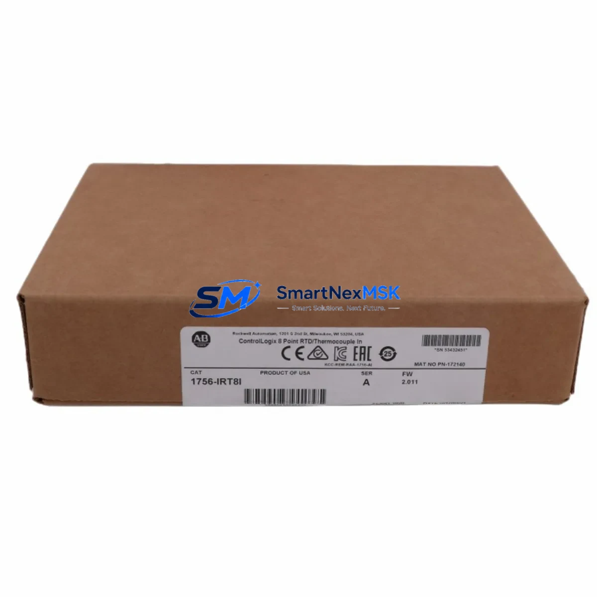 AB 1756-IRT8I ControlLogix 8 Point RTD/Thermocouple In
