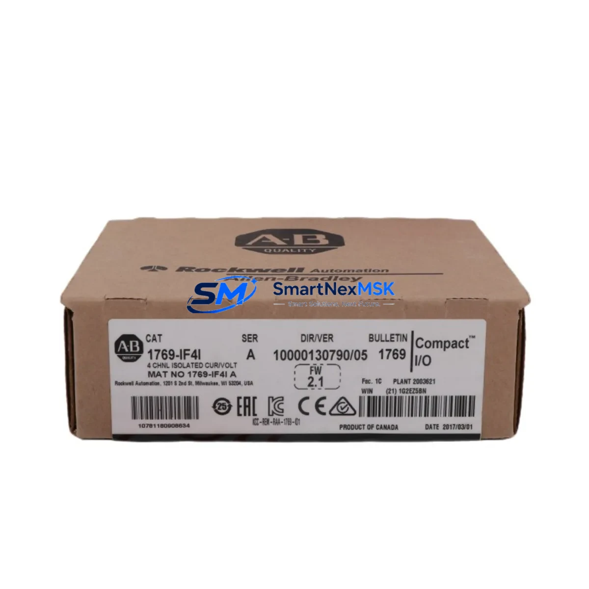 AB | 1769-IF4I | CompactLogix 4 Pt A/I C and V Iso Module