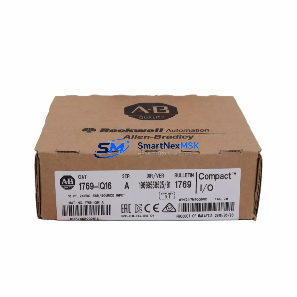 AB 1769-IQ16 CompactLogix 16 Pt 24VDC D/I Module image 2