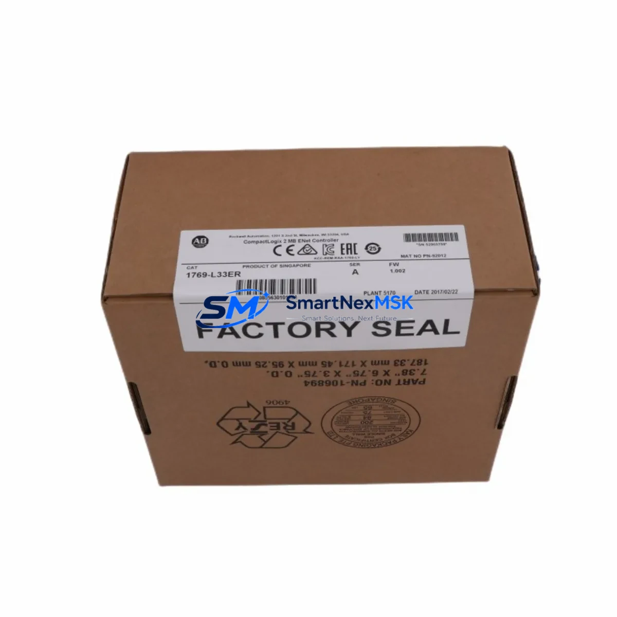 AB 1769-L33ER CompactLogix 2 MB ENet Controller image 2