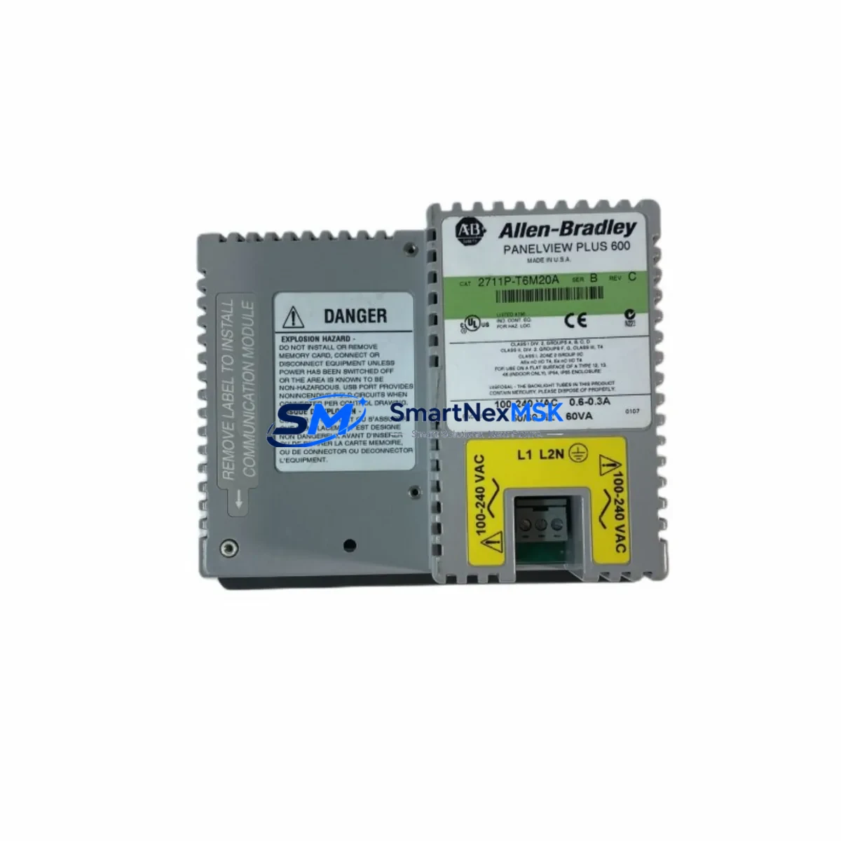 AB 2711P-T6M20A PanelView Plus 600 Grayscale Terminal image 3