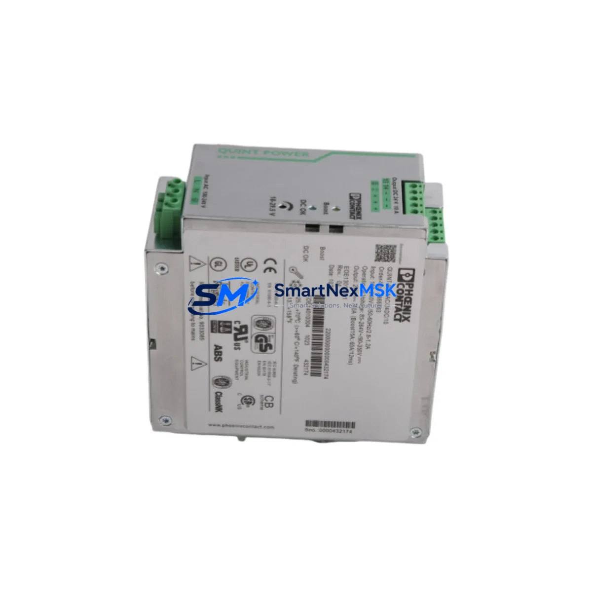 Phoenix Contact 2866763 QUINT-PS/1AC/24DC/10 Rail Power Supply (PSU) image 2