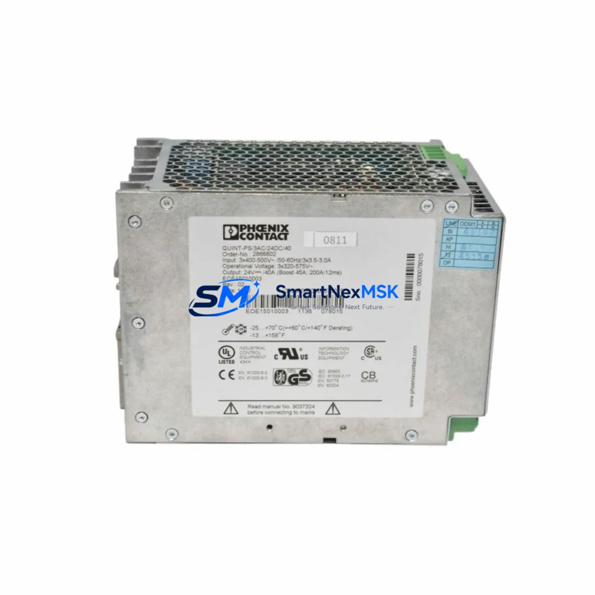 Phoenix Contact 2866802 QUINT-PS/3AC/24DC/40 Power Supply Unit