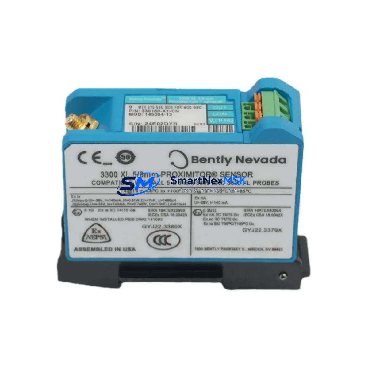 Bently Nevada 330180-X1-CN MOD:145004-82 Proximitor Sensor