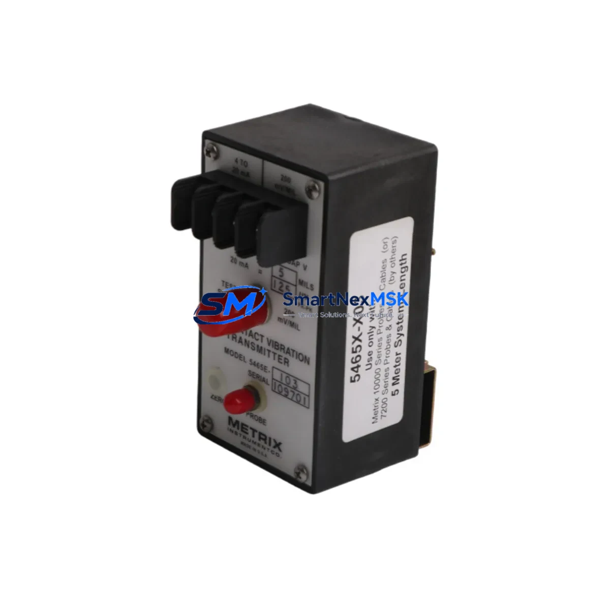 Metrix 5465E-103 VIBRATION TRANSMITTER