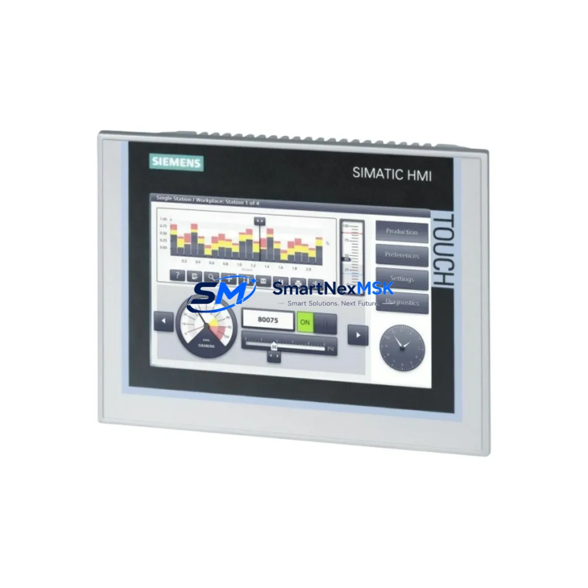 SIEMENS 6AV2124-0GC01-0AX0 Simatic HMI 6" Touch Screen Panel image 2