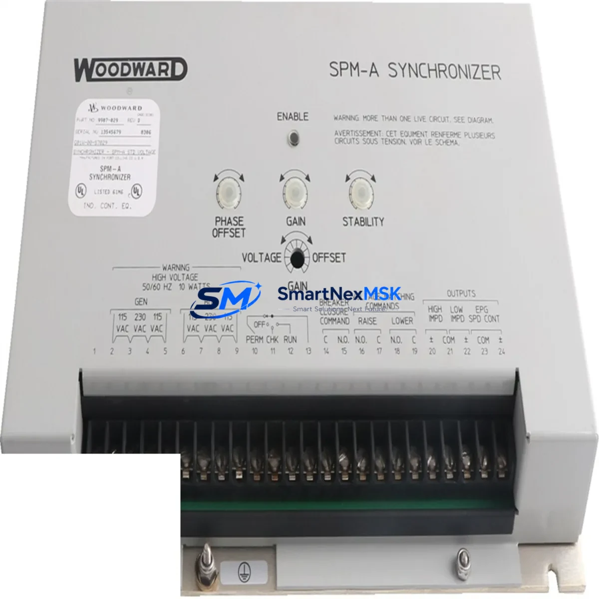 WOODWARD | 9907-029 | SPEED AND PHASE MATCHING SYNCHRONIZER image 3