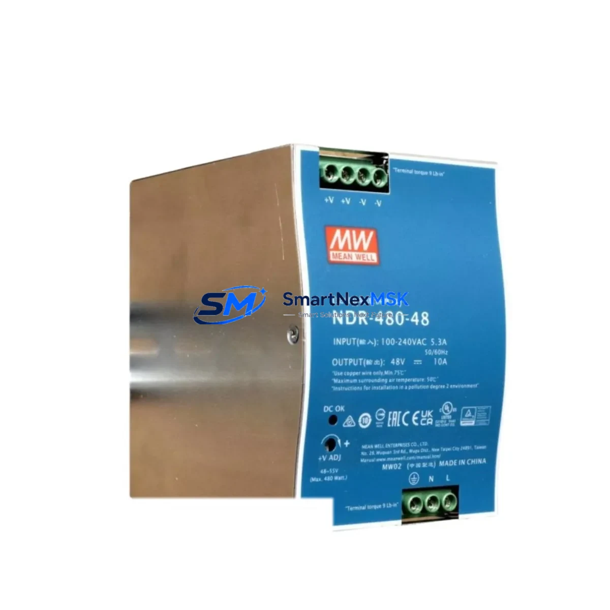 Mean Well NDR-480-48 Rail type power supply