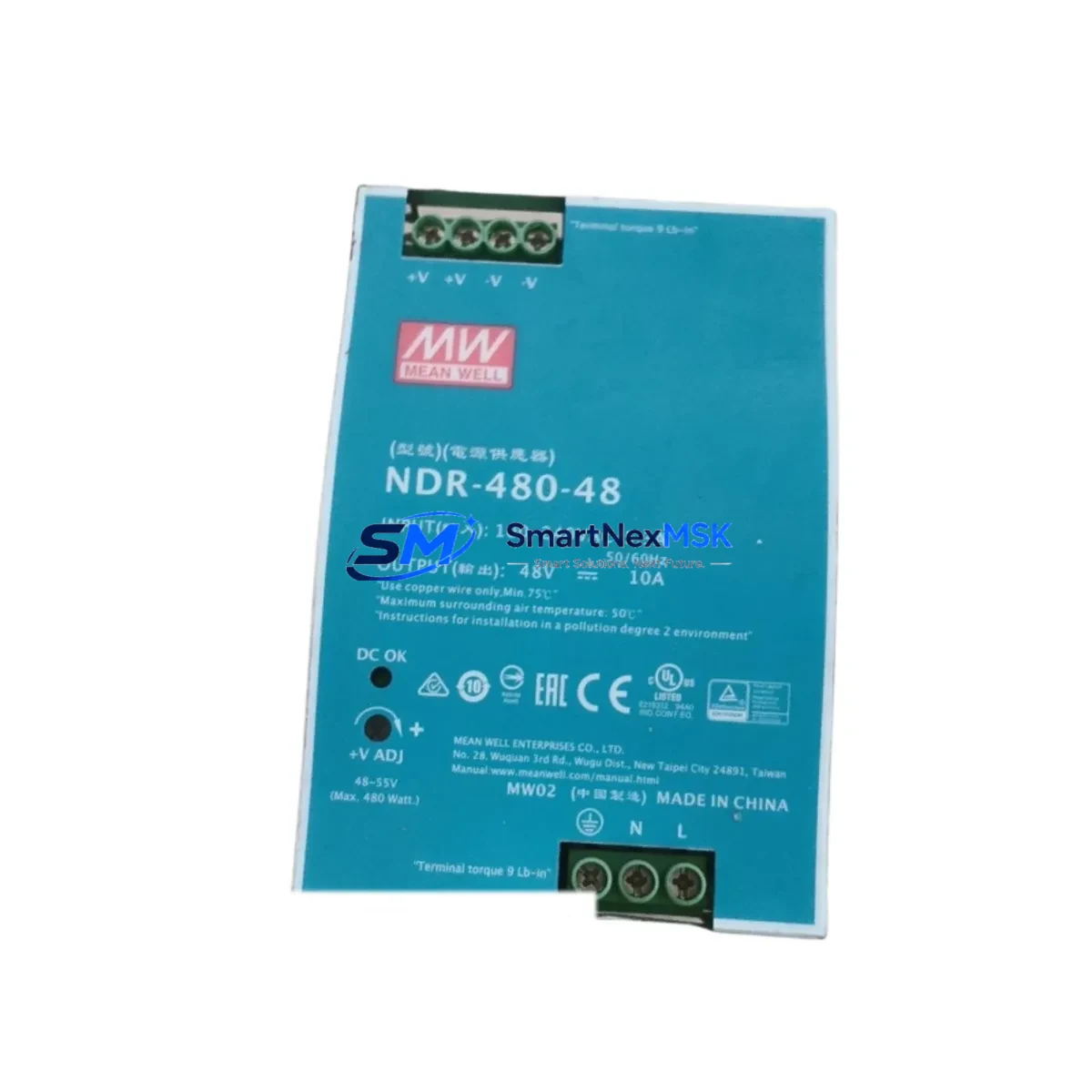 Mean Well NDR-480-48 Rail type power supply image 2