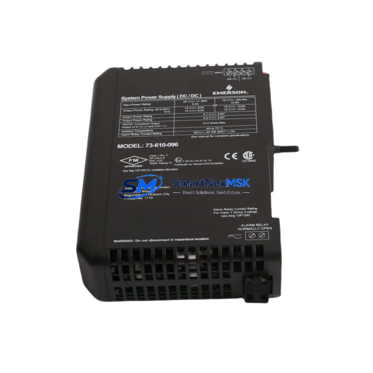 Emerson DeltaV VE5009 KJ1501X1-BC3 12P3935X022 Power Supply